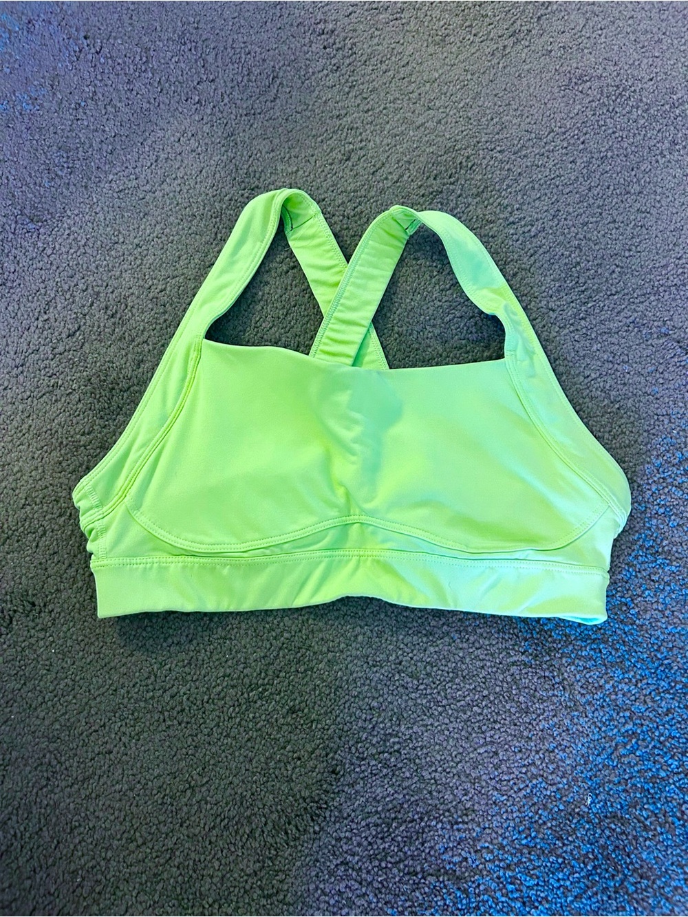 Light Green Old Navy Women’s Criss Cross Padded Active Sports Bra Top Size L / L